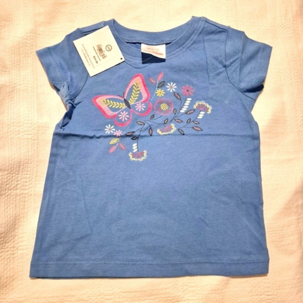 Hanna Andersson girls size 100 or 4 butterfly with flower print, NWT